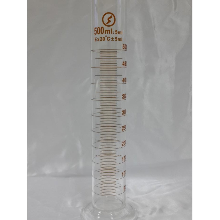 Gelas Ukur 500Ml / Silinder Ukur 500Ml Kaca Tebal Alat Ukur Laboratorium Panca Sakti
