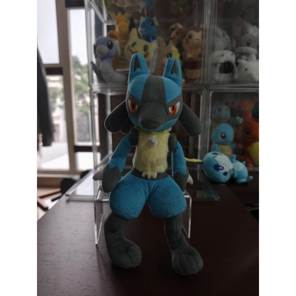 Lucario San Ei Pocket Monster Pokemon Plush Boneka Pokemon Original