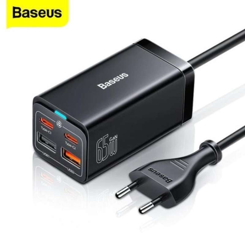 Adapter Baseus GaN3 Pro Desktop Fast Charger 2C+2U 65W - BLACK *