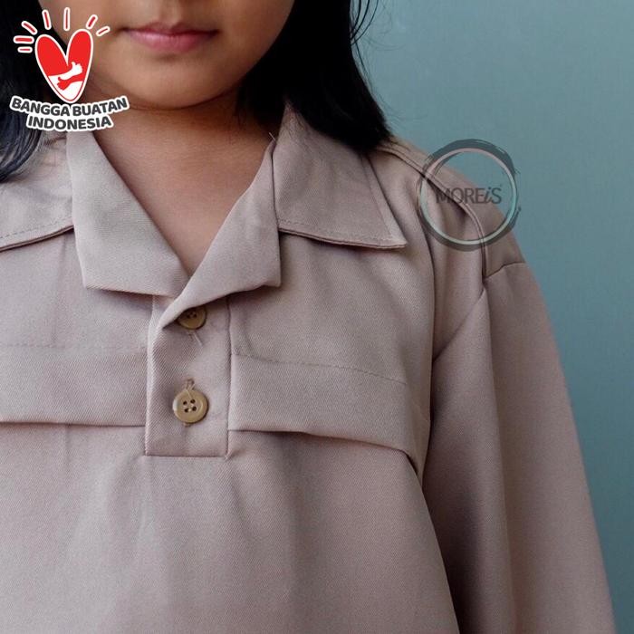 (Expert) Seragam Pramuka Siaga Panjang Bahan Rapilo/Laricci Perempuan