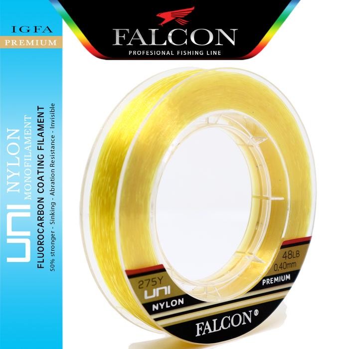 Senar Pancing Falcon Uni 275 Yards Yellow Nv