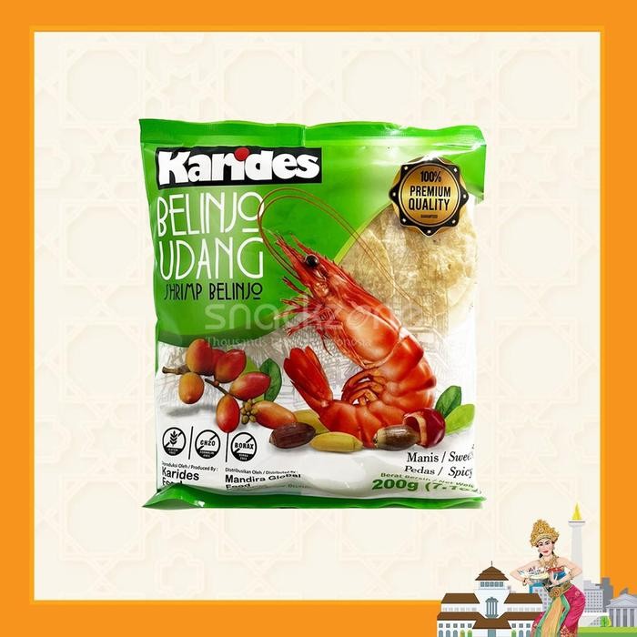 

Emping Udang Manis Karides/ Belinjo Udang Manis Karides