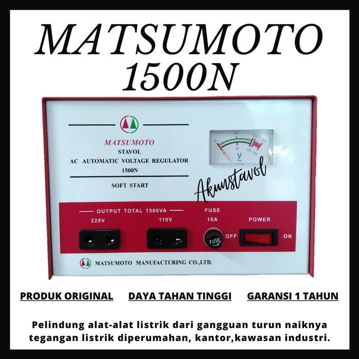 Stavolt Matsumoto 1500N - Stabilizer Listrik 1500watt