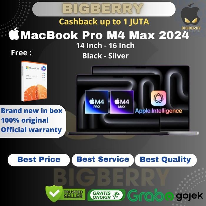 B2AG Apple Macbook Pro M4 2024 14 16 Inch M4 Pro Max 512Gb 1Tb Ssd Ram 16Gb 24Gb 36Gb 48Tb