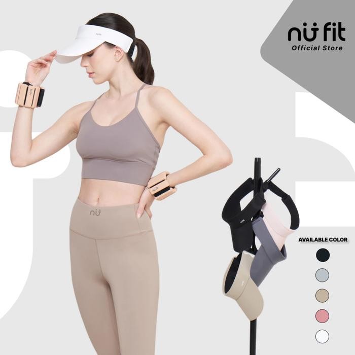 Airfit Topi Olahraga Wanita Anti Uv Sport Visor Hat Hijab-Friendly, Ringan & Stylish Untuk Golf,