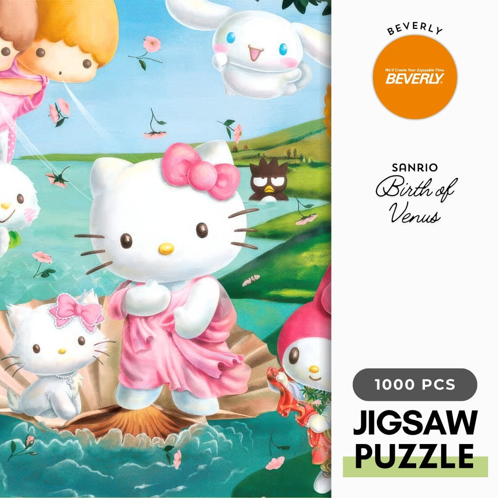 Beverly 31-411 Sanrio Characters The Birth of Venus 1000 Jigsaw Puzzle