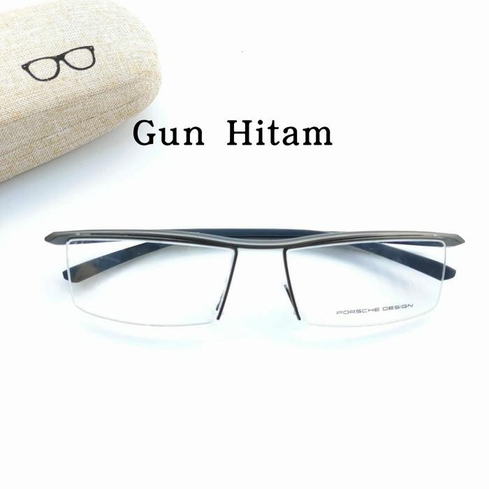 Frame Kacamata Pria Wanita Minus Sport Half Frame