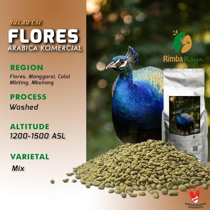 

NWFK Arabica Green Bean Coffee Flores Dryhull / Fullwash Process Komersial Grade Biji Kopi