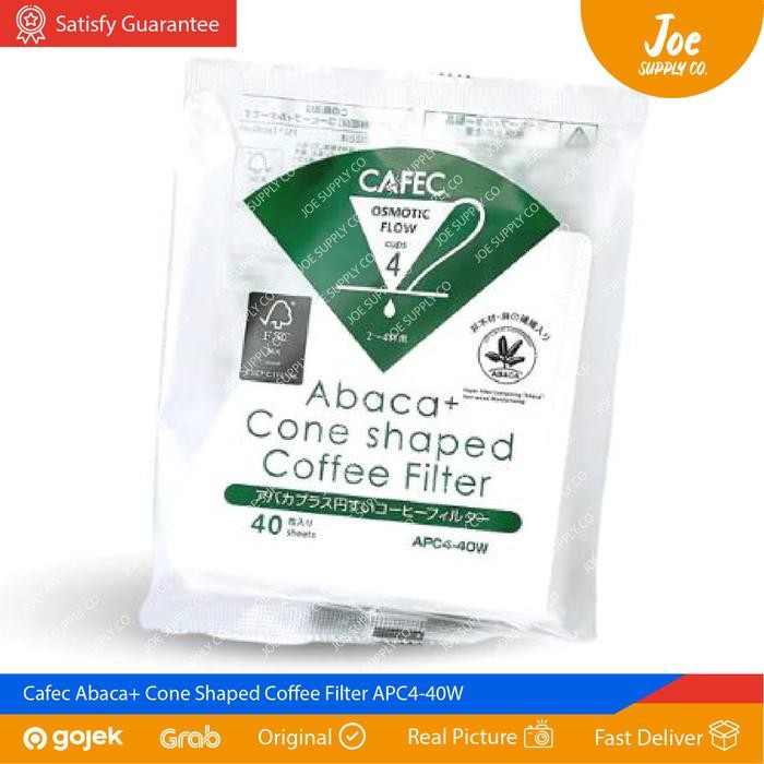 

NWFK Cafec Coffee Filter 02 Apc4-40W / Apc4-100W V60-01 Abaca Osmotic Flow