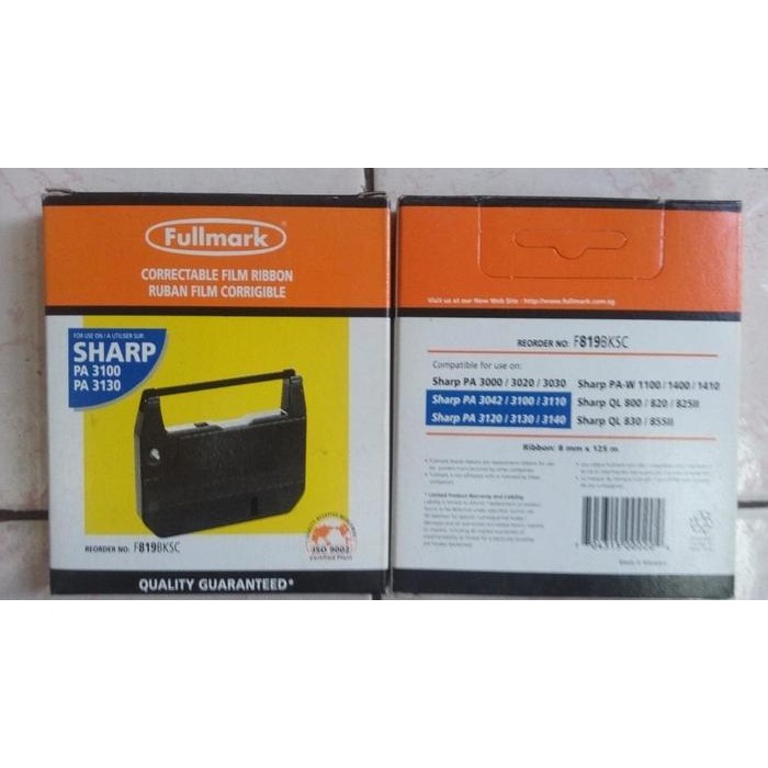 

Pita Mesin Tik Elektronik Sharp Pa3100/Zx-3Csi Fullmark