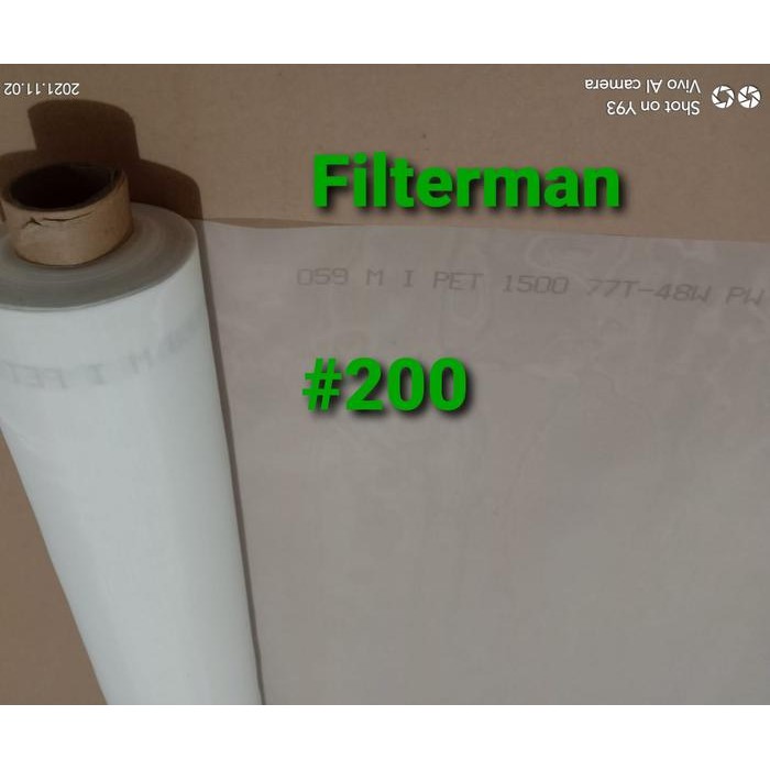 Saringan Filter Air Minyak Cat Kain Kasa Nylon 80 Micron Poly Mesh 200