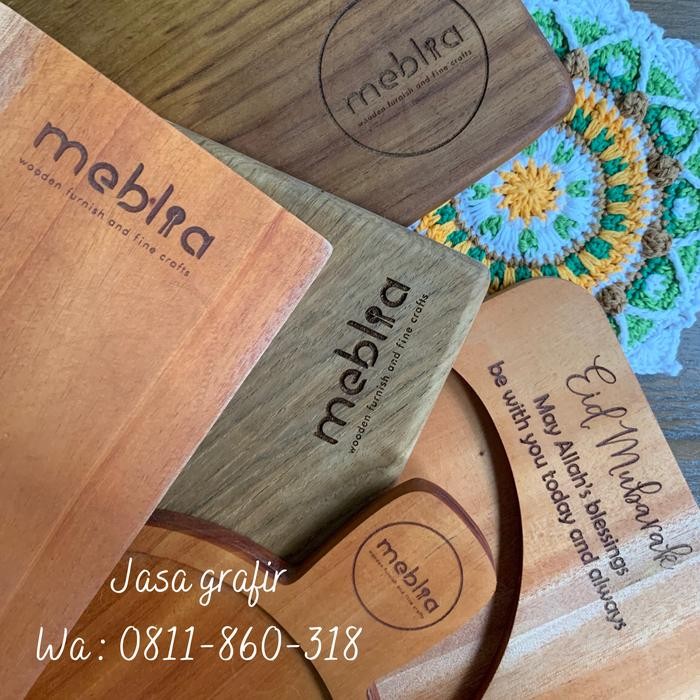 

[ Free Grafir ] Aleya Wooden Sign Board Papan Logo Papan Nama Kayu