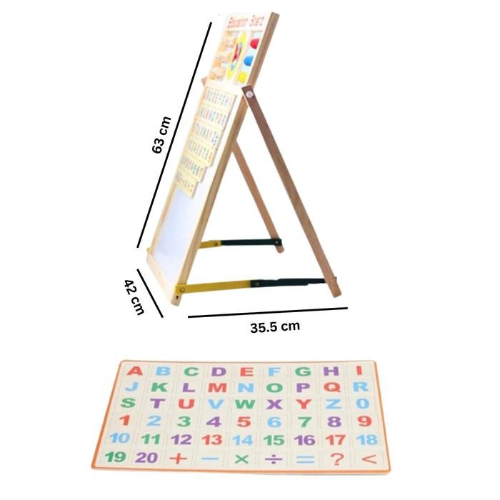 

[Size Jumbo] Education Board 2 In 1- Papan Tulis Edukasianak Magnetic
