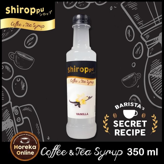 

NWFK Vanilla Syrup Coffee & Tea Shiroppu 350Ml Sirup Tanpa Warna & Pemanis