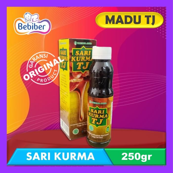 NWFK   Tj Sari Kurma 250Gr - Kurma Arab Asli Untuk Stamina & Daya Tahan Tubuh - Madu Tj Kurma