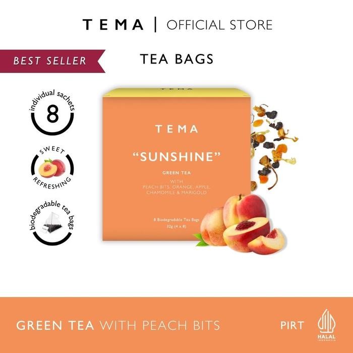 

8SXE Tema Tea Bags - Sunshine / Peach Green Tea