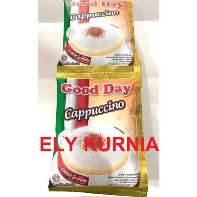 

8SXE Kopi Good Day Cappuccino 1 Renceng 10 Sachet 25Gr
