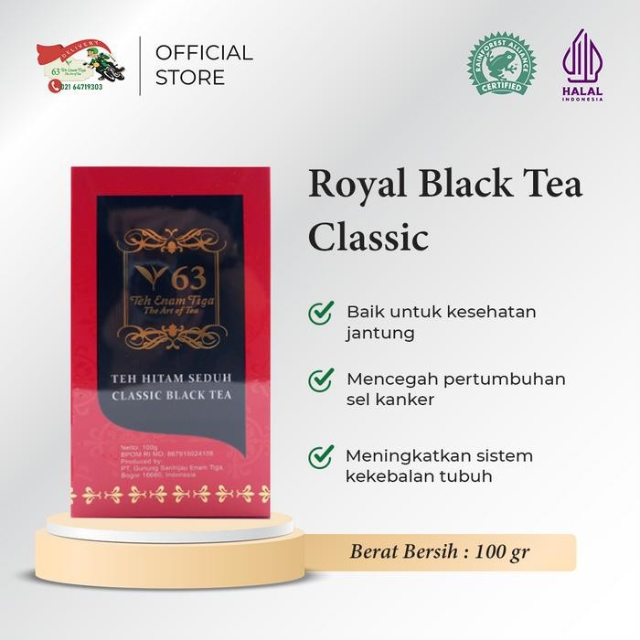 

8SXE Teh 63 Royal Black Tea Natural 100 Gram