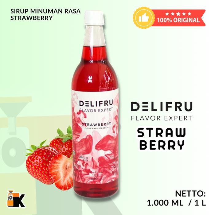 

8SXE Syrup Delifru Strawberry 1000Ml / 1 Liter