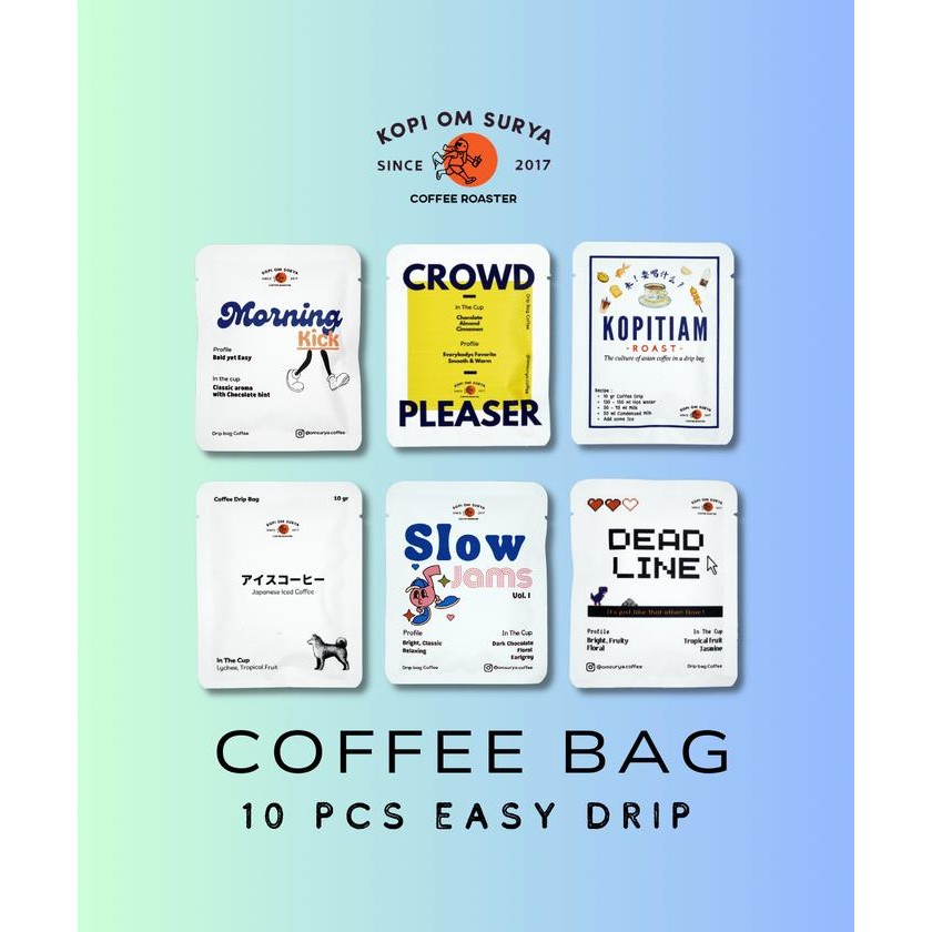 

8SXE Set 10 Pcs Coffee Drip Special Series & Classic Series