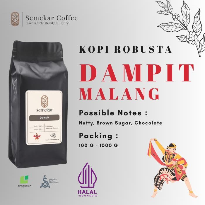 

8SXE Kopi Robusta Dampit Malang Origin Roasted Coffee Espresso Specialty Coffee