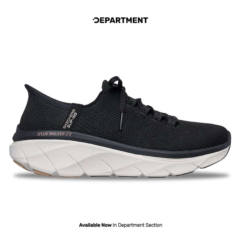 SKECHERS Sepatu Sneakers Wanita D'LUX WALKER 2.0 THRILL MOVEMENT 150105BKTN ORI