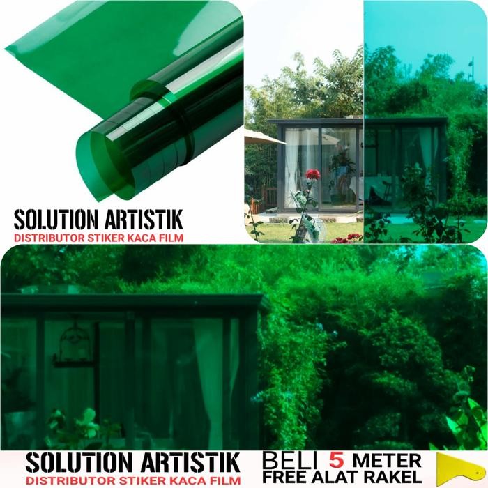 43K0  Kaca Film Hijau 60% Stiker Kaca Film Hijau Untuk Rumah Dan Gedung