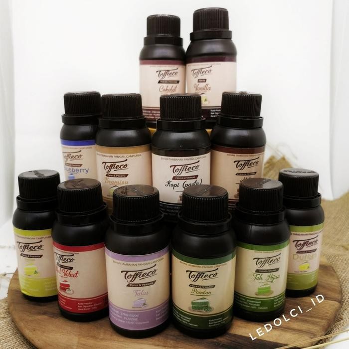 

Ready Termurah! Toffieco Perisa Perasa Makanan Pasta 100 Gr Vanilla Coklat Pandan Dll