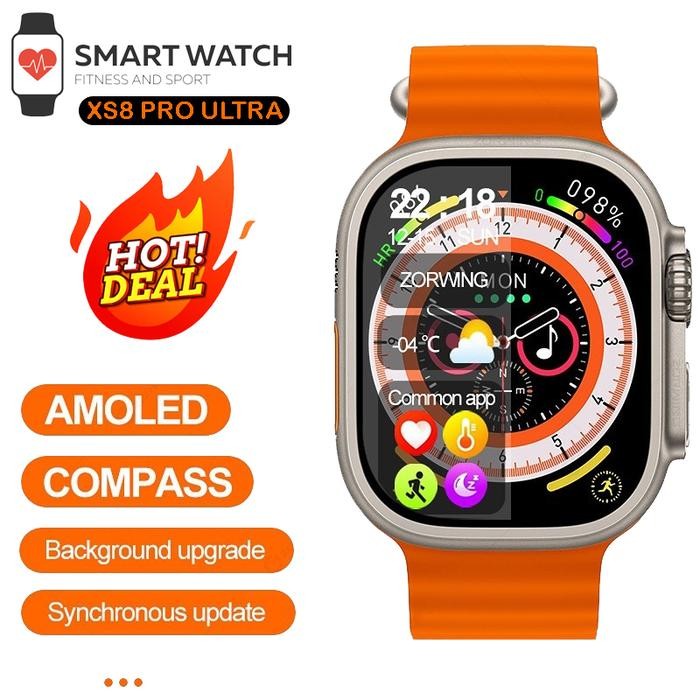 SK6C Smartwatch Xs8 Pro Ultra Bluetooth Call Waterproof Wireless Charging Hd Screen Health