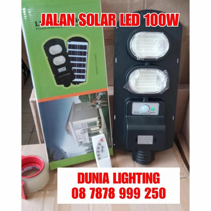 Paling Laris Lampu Jalan Solar Led 100W Pju Street Light 100Watt 100 Watt