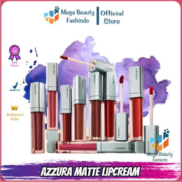 MJFQ Azzura Matte Lipcream Lipstik Matte Lip Cream