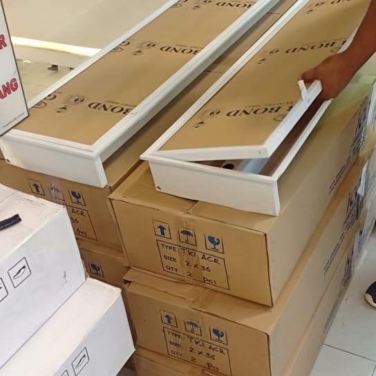 Murah Kap Tki Acrylic 2X36 + Tl Led 16 Philips Cover Acrylick Clear