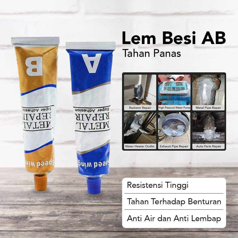 

Speed Wing Lem Besi AB Tahan Panas Multifungsi Industrial Repair Glue - SW-15