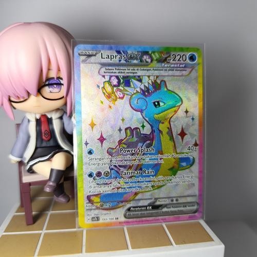 ORI Kartu Pokemon Lapras EX SR Indo H sv7s I 193/166 TCG Card Poke Indonesia Bimbingan Rasi Super Ra