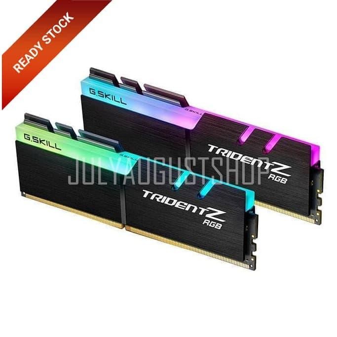 Terbaru Gskill DDR4 TridentZ RGB PC32000 16GB (2x8GB) F4-4000C17D-16GTZRB
