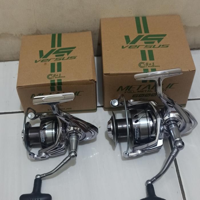 Reel VERSUS METALLIC 3000 6000 Full Metal Body Powe Handle