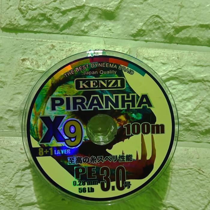 Senar PE 3.0 KENZI piranha X9 100M multicolor
