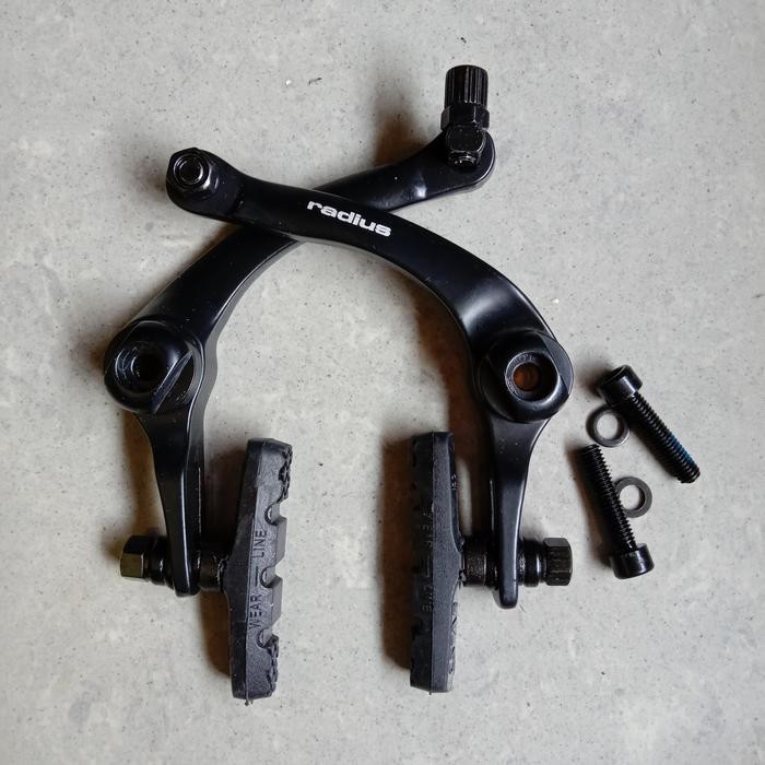 Radius U brake rem silang depan sepeda bmx