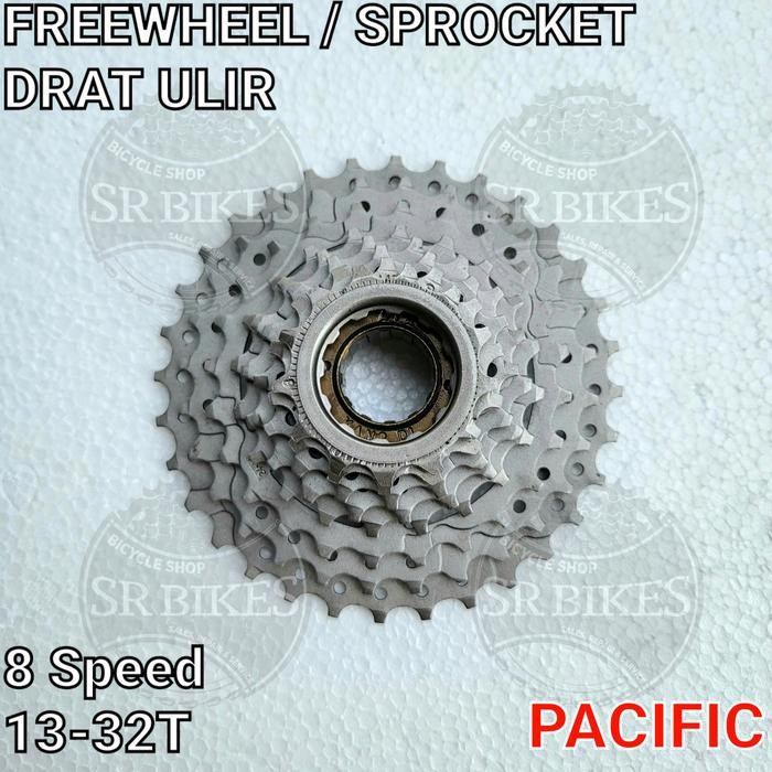 Freewheel Sprocket Gir Gear Susun Sepeda. DRAT ULIR 8 Speed. PACIFIC