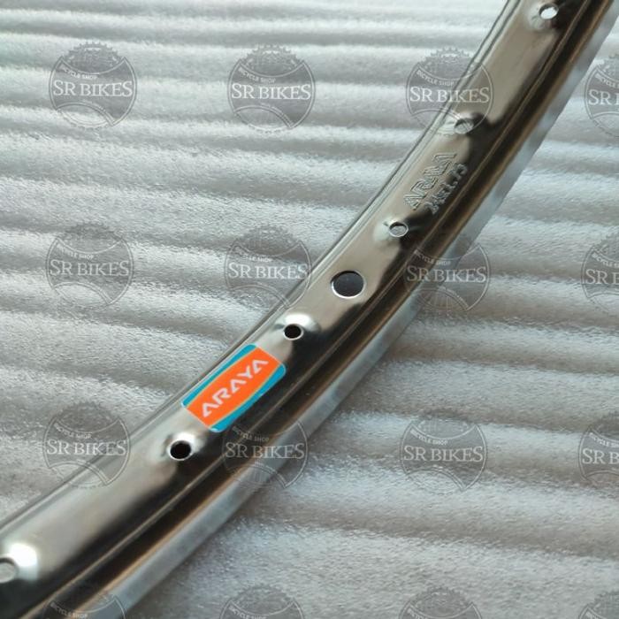 Velg Rims 24 Murni Sepeda Mini MTB. 36 HOLE. BESI CHROME. ARAYA