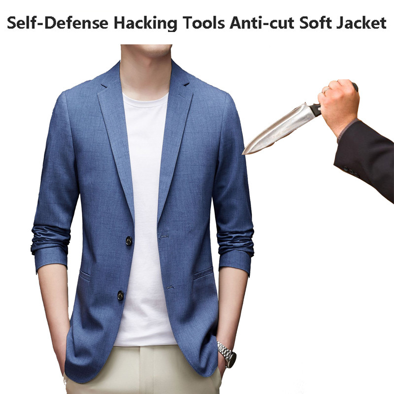 Self Defense Anti-Stab Anti Cut Jacket Fashion Fit Plus Size Suit Fbi