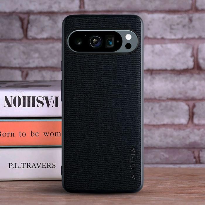 WIDI JAYA x Case Aia Black Fabric Google Pixel 8 Pro 8a 9 Pro XL 7a 7 Pro 6a 6 Pro 5a 5 4a 5G Casing