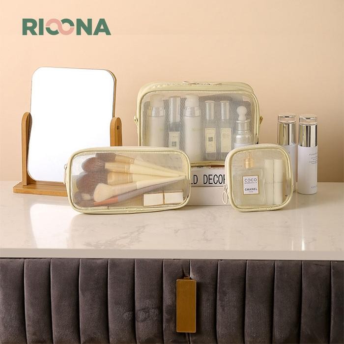 QZPI Pouch Jaring Kosmetik Tas Jaring Make Up Tas Peralatan Mandi