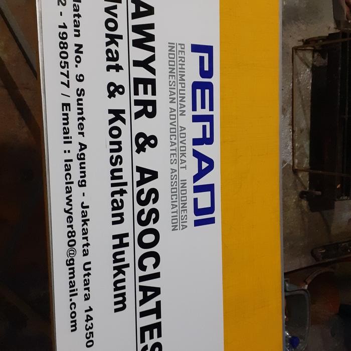 

Plang nama notaris ppat advokat lainnya Aluminium Kantor Papan