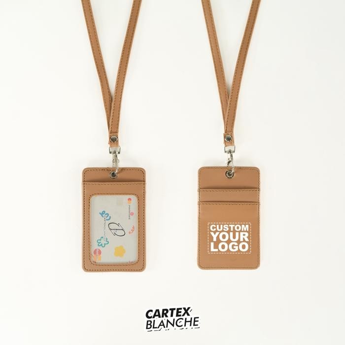 

Cartexblanche Custom Desain Sendiri Lanyard Card Holder Unisex Name Tag Premium Pria & Wanita