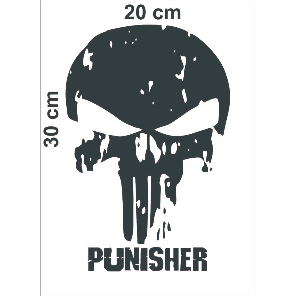 Sale Stiker Cutting Mobil Punisher