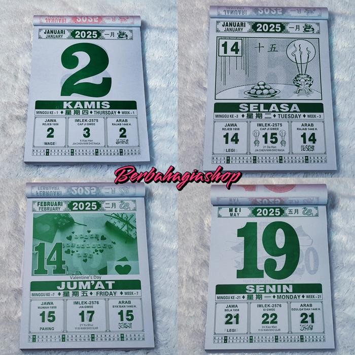 

Kalender Chinese Harian Sobek Tahun 2025 Ukuran Jumbo Besar Lokal New