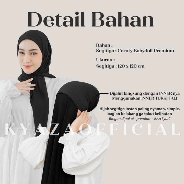 SURCA Hijab Segitiga Instan Inner 1 Layer Segitiga Instan 1 Layer Segi3 Inner 1 Layer