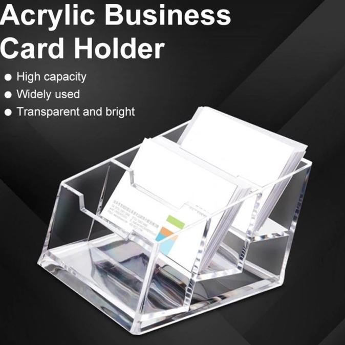 

Stand Kartu Nama Akrilik - Tempat Name Card Acrylic Holder Kotak