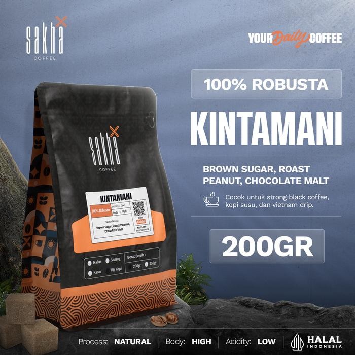 

Terlaris - Kopi Robusta Bali Kintamani Coffee Roast Bean Espresso Roasted Beans Biji Bubuk 200 Gram
